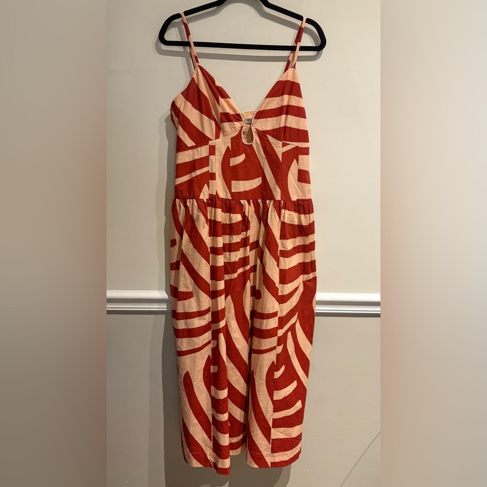 Mon Renn Surreal Midi Dress Tropico Print Cotton Red/Coral
Large - Picture 6 of 10